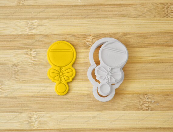 Rattle Cookie Cutter, Cookie Cutter for Baptism, Birth, Baby Shower, Baby Birthday, Party Decoration Mold, Newborn Gift