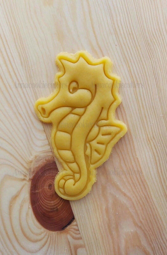 Seahorse Cookie Cutter Marine Animal Cookie Cutter Shortcrust Pastry Sugar 6 x 10 cm