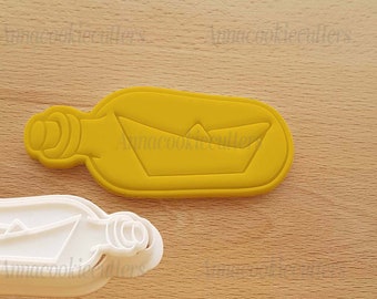Boat In Bottle Stampino Formine for Biscuits Cake Design Cookie Cutter