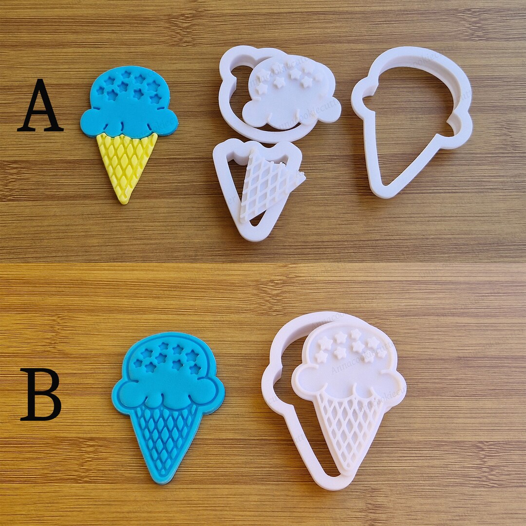 Ice Cream Popsicle Cookie Cutter Decomposable Cutter Summer Treats ...