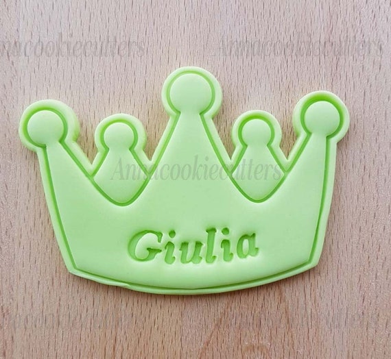 Crown Prince Princess Cookie Cutter Customizable Name Cookie Cutter