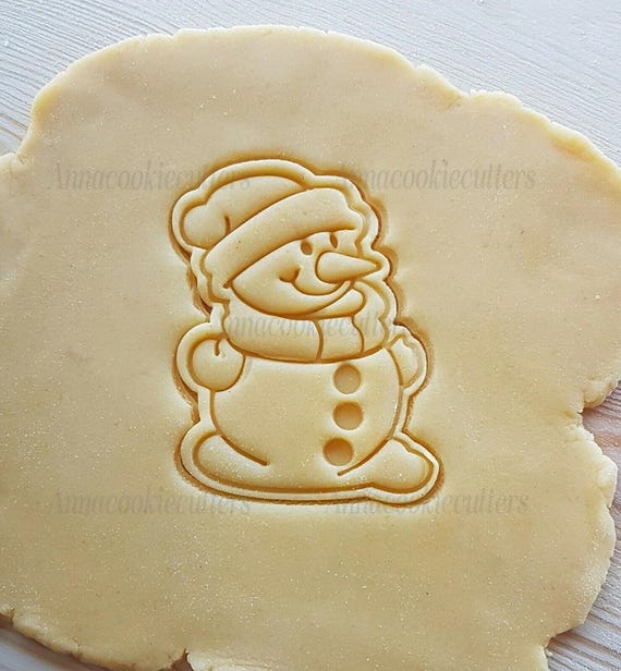 Snowman Cookie Cutter Sugar Paste Cutters 6 x 8 cm
