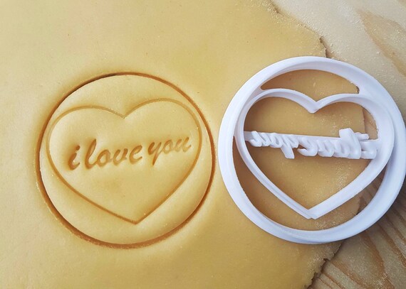 Formina For Sweets Valentine's Heart I love You Cookie Cutters Cookie Cutter