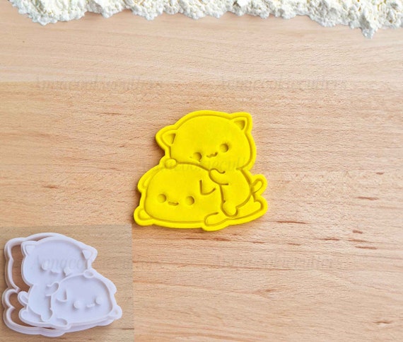 Cute Kittens Cutter, Cookie Mold, Kitten Cookie Cutter