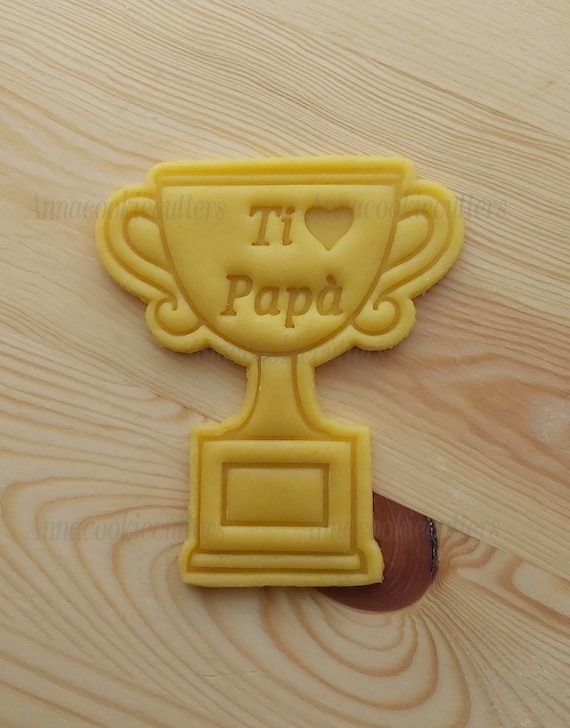 Father's Day Trophy Cup Cookie Cutter 8 x 10 cm