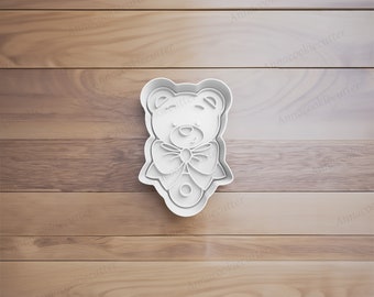 Rattle Teddy Bear Cookie Cutter for Baby Shower, Birthday Cookie Cutter, Make the Cutest Cookies