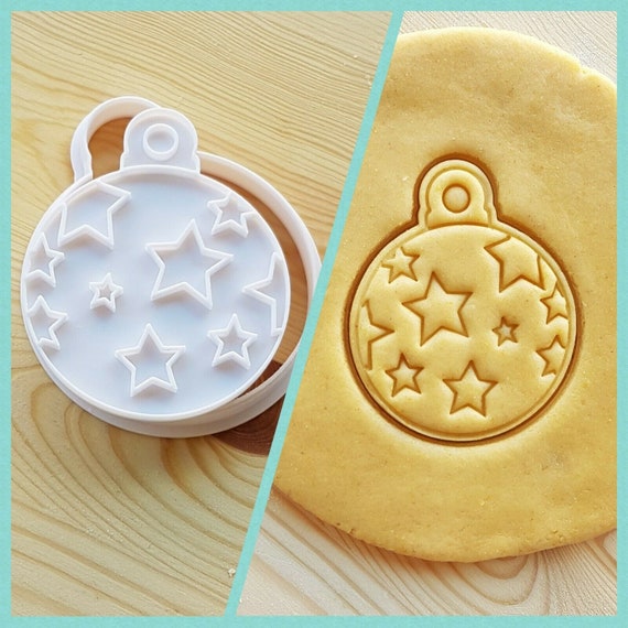 Bauble Ball Tree Christmas Cookie Cutter Pastry Fondant Dough