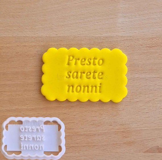 Baby's Future Pregnancy Announcement Cookie Cutter Cookie Cutter Gift Idea to Announce the Expectation to Grandparents 7 x 5 cm