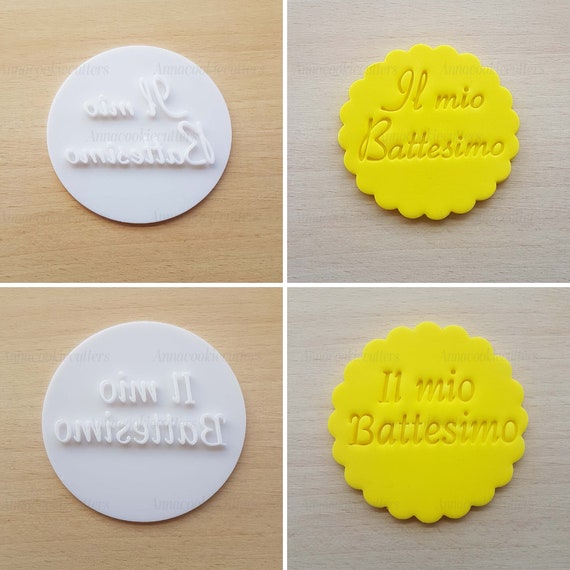 My Baptism Biscuit Form Shortbread Sugar Paste Mold 8 cm Stamp Only