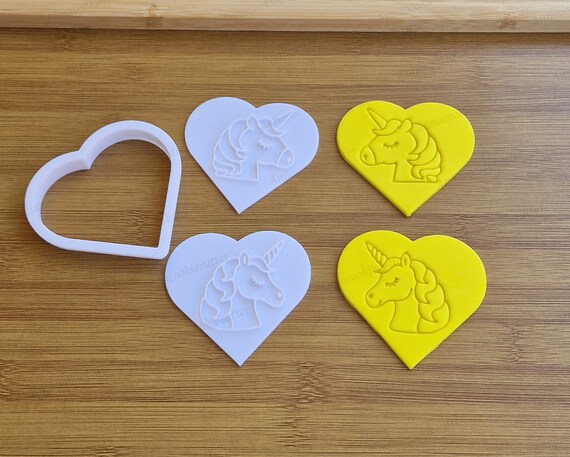 Birthday Party Unicorn-Shaped Cookie Cutter, Magical Mold for Sweets,Heart Cutter, Gifts, Perfect for Children and Fantasy Enthusiasts