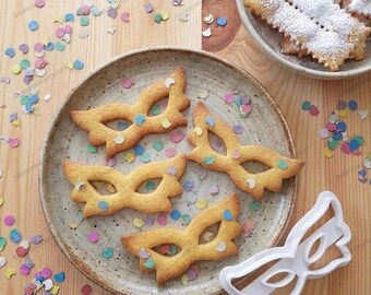 Cortador de galletas de máscara de carnaval: molde para pasteles, decoraciones festivas, regalo creativo para carnaval y fiestas.