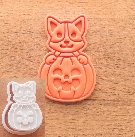 Pumpkin Dog Cutter Halloween Cookie Cutter for Trick or Treating Create Monster Sweets