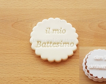 Il Mio Battesimo Formina Per Biscotti Stampino Cookie Cutter 7x7 cm