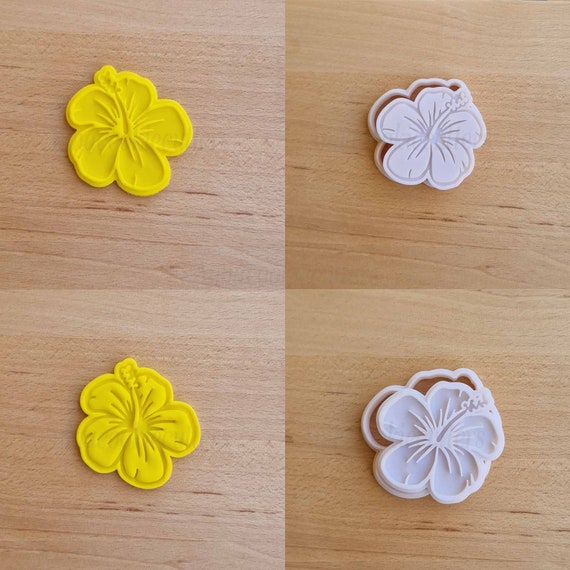 Hibiscus Flower Cookie Cutter 7 cm Cookie Cutter Sugar Paste Shortcrust Fondant Cake Design