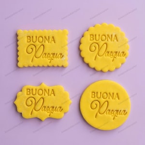 Happy Easter Stamp | 7cm Frame Cookie Cutter | Plaque Cookie Cutter | Frame Cookie Cutter Gift Idea