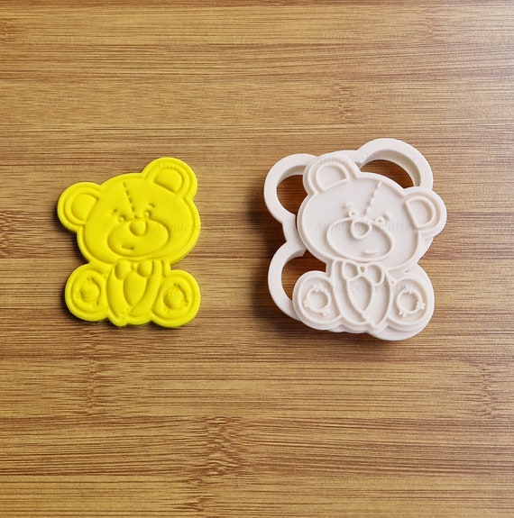 Teddy Bear Cookie Cutter, Birth Cookie Cutter, Teddy Bear Mold for Sweets, Parties, and Baby Shower Gifts