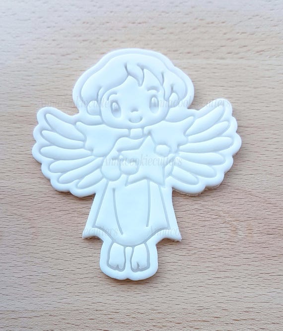 Angel Cookie Cutter for Communion and Baptism - Angel Cookie Cutter 9 x 10 cm, Sweets and Festive Decorations