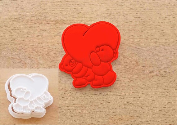 Bears With Heart Cookie Cutter Set - 8 cm Bears Cookie Cutter for Perfect Bear Shaped Biscuits & Treats