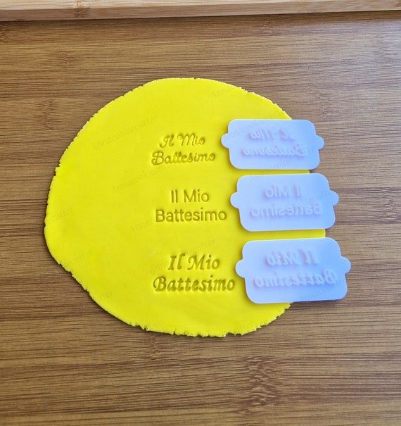 My Baptism Only Cookie Cutter Stamp Cookie Cutter 6 x 3 cm