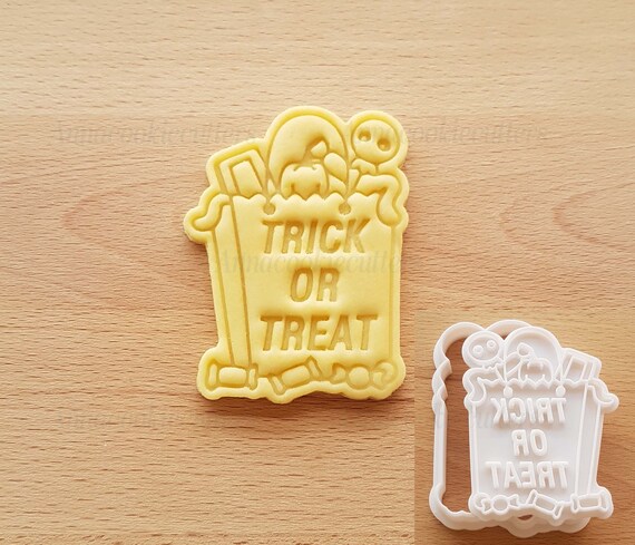 Trick or Treat Cookie Cutter Halloween Cookie Cutter