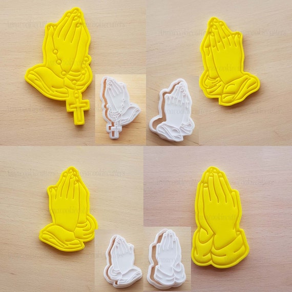 Set Praying Hands Confirmation Cookie Cutter First Communion Shortbread Mold Sugar Paste