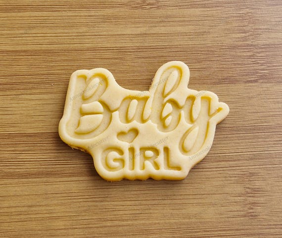 Baby Girl Cookie Stamp | Biscuit Fondant Cake Decorating Icing for Birth & Baby Shower Cupcakes