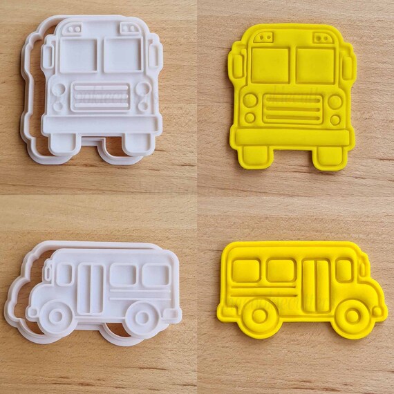 Cookie Cutter Set To Make School Bus Cookie Cutter