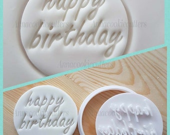 Happy Birthday Formine Per Biscotti Buon Compleanno Tagliabiscotti Idea Regalo Cookie Cutter Celebrazione