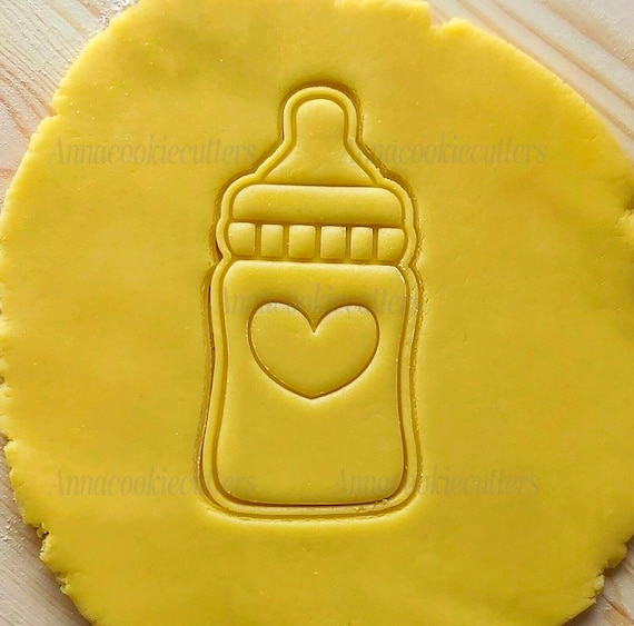 Baby Bottle Cookie Cutter for Biscotti | Birth & Baptism Formina | Baby Shower Treats Party Favor Decor