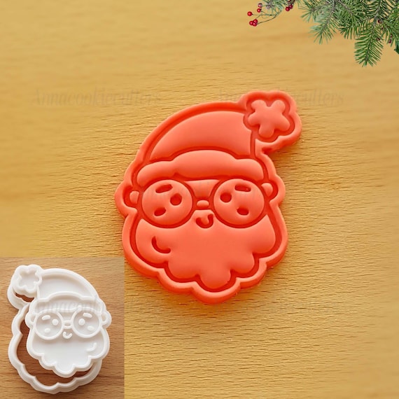 Santa Claus Cookie Mold Cookie Cutter Cookie Cutter 6 x 5 cm