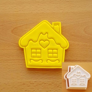 Home Gingerbread Biscuit Cutter Sugar Paste Shortcrust Cookie Cutter 8 x 8 cm