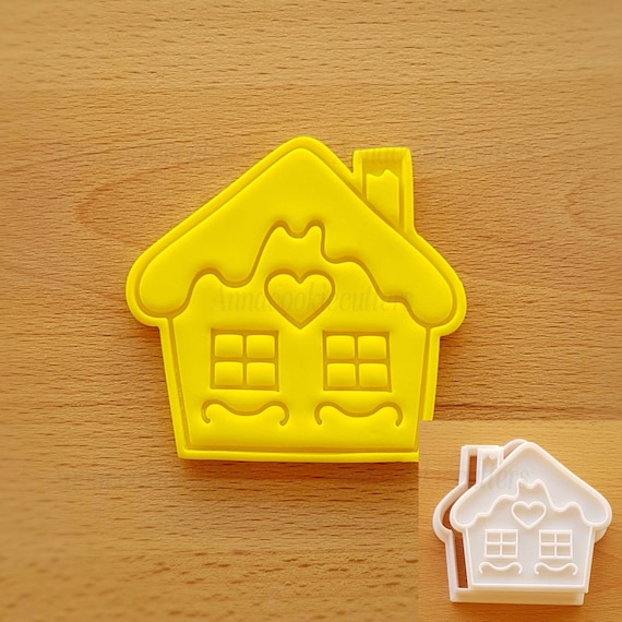 Home Gingerbread Biscuit Cutter Sugar Paste Shortcrust Cookie Cutter 8 x 8 cm