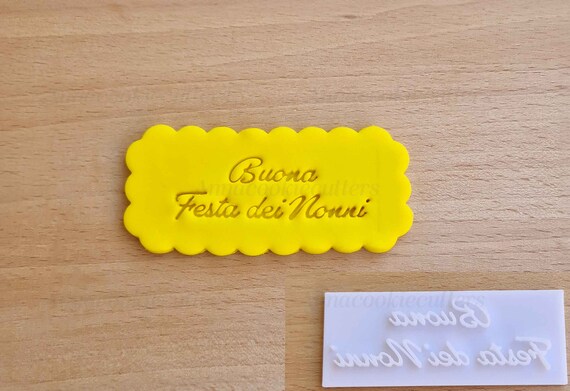 Cookie Cutter Stamp Happy Grandparents' Day Cookie Cutter Gift Idea 60 x 25 mm