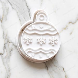 Christmas Ball Snowflake Cookie Cutter Festive Decorations for Christmas and Traditional Sweets image 4