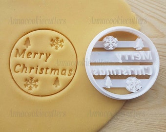 Merry Christmas Formina Per Biscotti Formine Per Pasta Di Zucchero Cookie Cutter