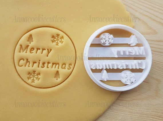 Merry Christmas Cookie Cutter Sugar Paste Cutters Cookie Cutter