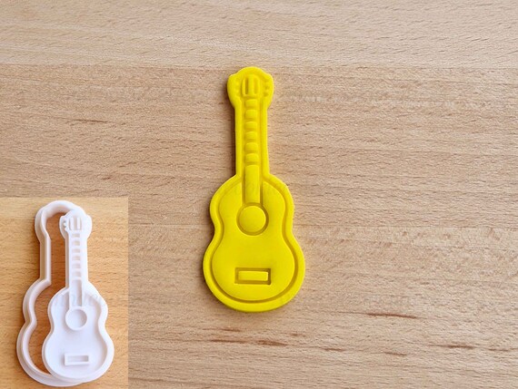 Guitar Cookie Cutter Mold Musical Instrument Biscuit Cutter Shortcrust Sugar Paste Fondate Cake Decoration