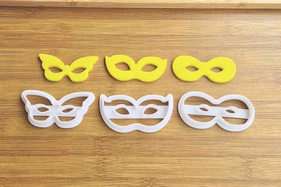 Venetian Carnival Mask Set, Cookie Cutters, Biscuit Cutters, Cake Decoration, Party