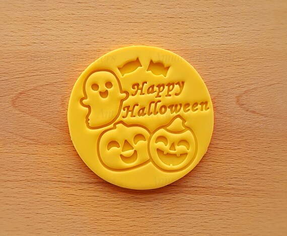 Happy Halloween | Ghost Pumpkin | Cookie Cutter | Trick or Treat Scary Cookie Cutter Mold