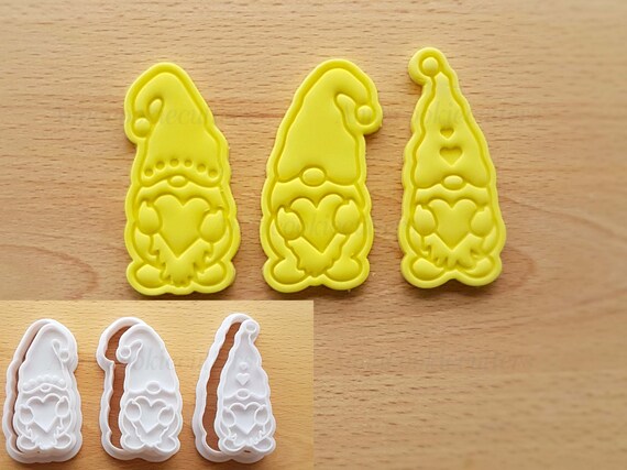 Gnomes in love Valentine's Day Love Mold Formine Cookies Cookie Cutter