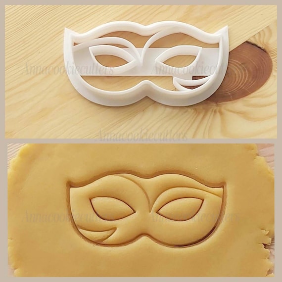 Carnival Mask Cookie Cutter Sugar Paste Stamp Cookie Cutter