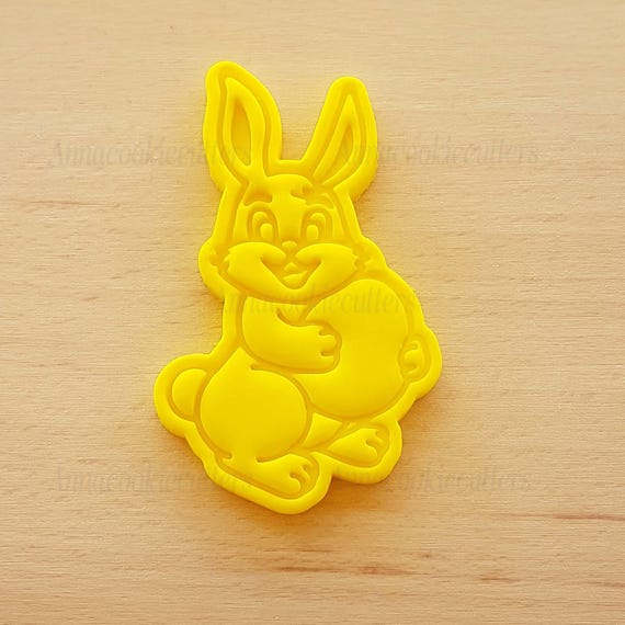 Easter Bunny Cookie Cutter with Egg, Cookie Cutter, Easter Cake Molds - Easter Gift Creative Kitchen