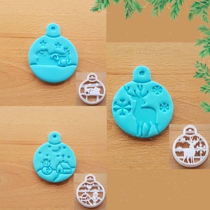 Weihnachtskugel-Ausstechformen, Kugelform, Ausstechform, 6 x 8