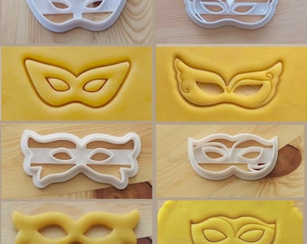 Maschera di Carnevale Mod.4 - Cookies Cutter - Tagliabiscotti per dolci di  carnevale - Stampo Biscotti –