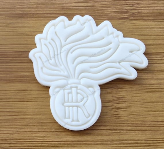Flame Carabinieri Cookie Cutter Military Theme Italian Parties Shortcrust Pastry Cookie Cutter Sugar Paste