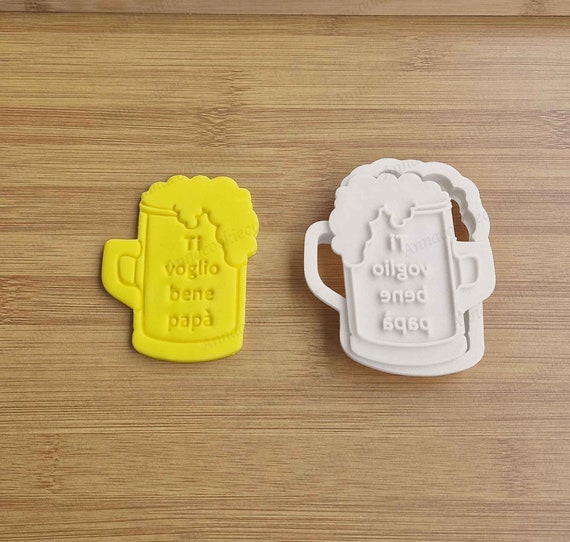 Father's Day Beer Mug Cookie Cutter - Personalized Beer Mug Cookie Cutter - Perfect Gift for Dad