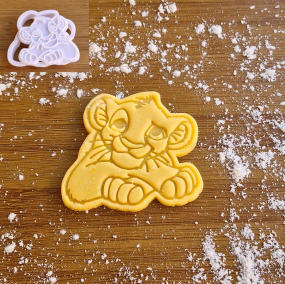 Simba Leone Safari Tagliabiscotti  | Stampo Biscotti Animali per Compleanno a Tema, Baby Shower, Festa Bimbi | Idea Regalo Safari