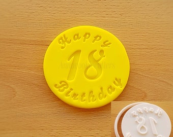 Happy Birthday Tagliabiscotti Personalizzati Stampo Età Formine Biscotti 8cm