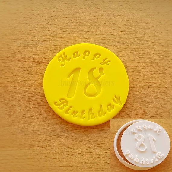 Happy Birthday Personalized Cookie Cutters Happy Birthday Age Mold Cookie Cutters 8 cm