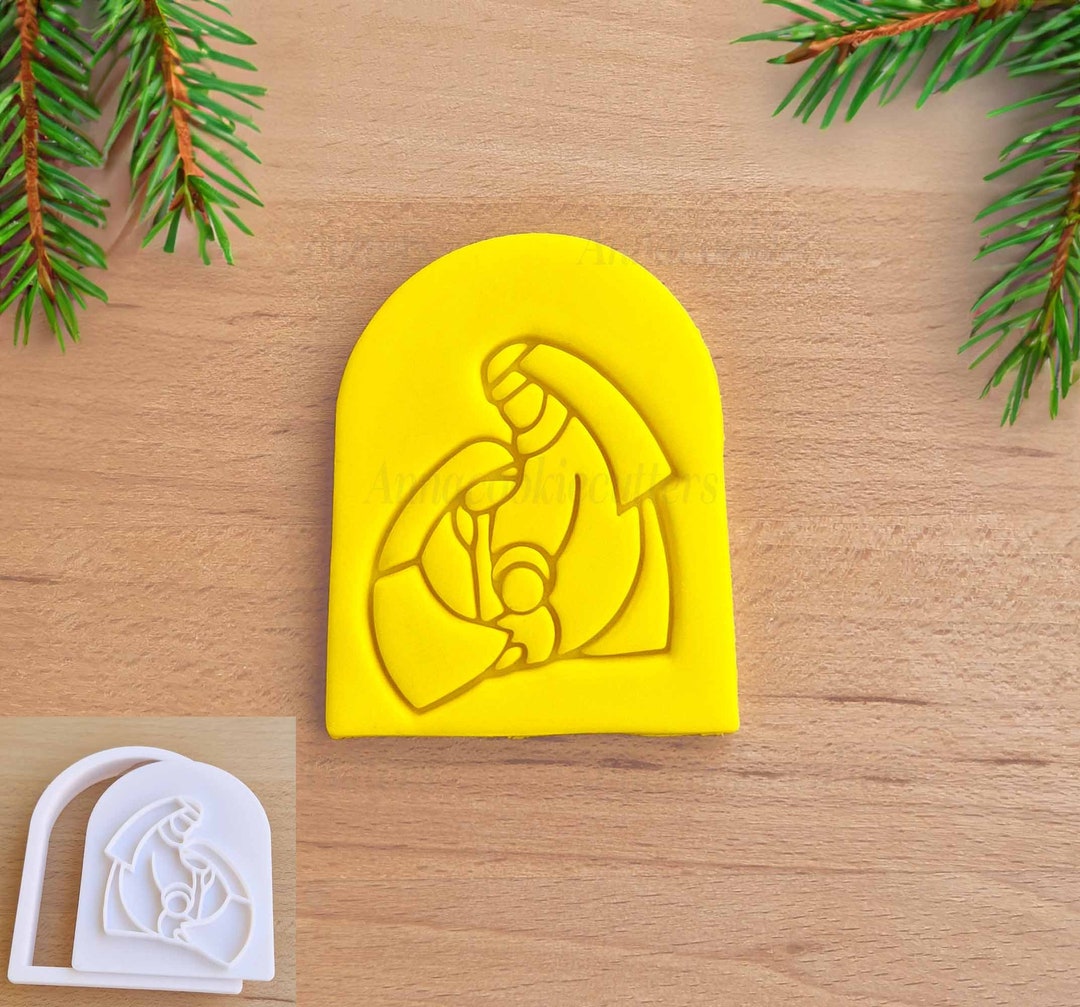 Nativity Scene Cookie Cutter Nativity Scene Christmas Cookie Etsy